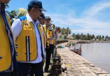 BPBD Kab Mukomuko Pantau Kondisi Tanggul Sebelum Perbaikan