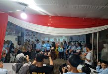 Senam Gemoy Menambah Semangat Nobar Debat Capres ke-5 di TKD Prabowo-Gibran
