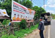 Bawaslu Seluma Turunkan APK Karena Sudah Masa Tenang