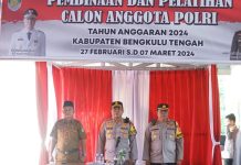 Pembukaan BINLAT Calon Anggota Polri TA 2024 di Aula Camkoha
