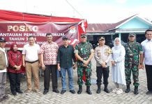 Pj Bupati Bengkulu Tengah Pantau Pelaksanaan Pemilu Sekaligus Melaksanakan Pencoblosan Sebagai DPT-B