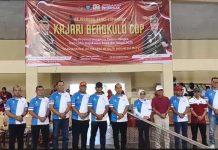 Kajati Bengkulu Resmi Buka Kejuaraan Tenis Kajari Cup Peringati Harlah Kejaksaan ke-80
