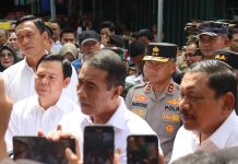 Kapolda Bengkulu Dampingi Kunjungan Kerja Menteri Pertanian dan Ketua DPD RI di Pasar Panorama