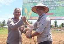 Polda Bengkulu Dorong Kemandirian Pangan Lewat Gerakan Penanaman Jagung Serentak Tahap IV di Kampung Melayu