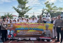 Ditlantas Polda Bengkulu Edukasi Pelajar Al Azhar tentang Tertib Berlalu Lintas
