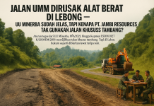 Jalan Umum Dirusak Alat Berat di Lebong — UU Minerba Sudah Jelas, Tapi Kenapa PT. Jambi Resources Tak Gunakan Jalan Khusus Tambang?