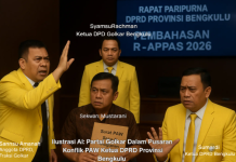 SamsuRahman Kurang Tegas Bersikap Soal PAW Ketua DPRD Bengkulu: Konflik Internal Golkar seperti Dibiarkan