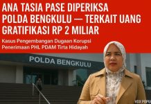 Ana Tasia Pase Diperiksa Polda Bengkulu Sebagai Mantan Pengacara Direktur PDAM Tirta Hidayah, Terkait Uang Gratifikasi Rp 2 Miliar