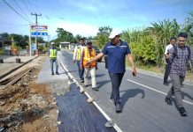 Wagub Bengkulu Tinjau Progres Pembangunan Jalan di Marga Sakti Sebelat