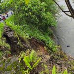 Pelapis Tebing Jalan Bengkulu-Kepahiang Longsor, Sebagian Badan Jalan Menggantung
