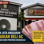 Dugaan Pengadaan AC Rp366 Juta di Dispora Bengkulu Disorot, MAFIA Pertanyakan Urgensinya