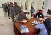 Meriahkan HUT Bhayangkara ke-80, Personel Damai Cartenz Partisipasi Dalam Giat Donor Darah di Polres Nabire