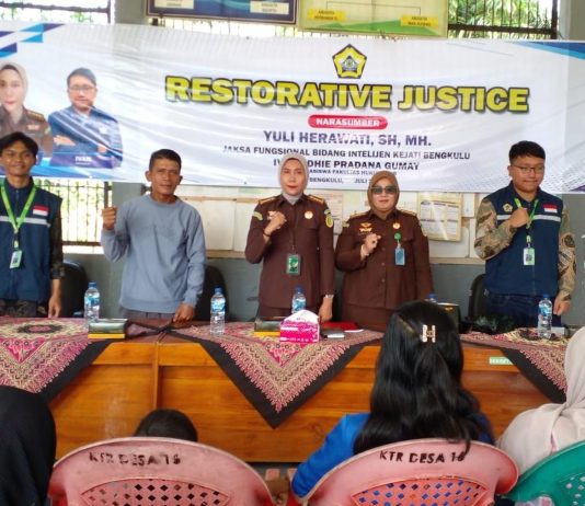 Tingkatkan Kesadaran Hukum, Kejati Bengkulu Kenalkan Restorative Justice kepada Warga Seluma