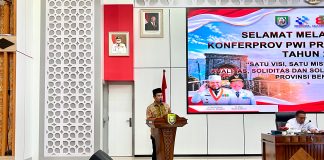 Pemprov Bengkulu Dorong PWI Perkuat Profesionalisme dan Soliditas Wartawan