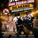 Polsek Sindang Kelingi Imbau Orang Tua Larang Anak di Bawah Umur Mengendarai Kendaraan Bermotor