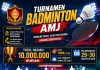 Turnamen Badminton AMJ 2026 Diserbu Peserta, 69 Tim Daftar Lampaui Kuota Awal