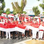 Walikota Bengkulu Bersama Forkopimda Turun ke Jalan Bagikan 5.000 Bendera Merah Putih