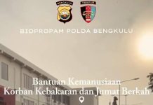 Berbagi di Tengah Ujian Bidpropam Polda Bengkulu Hadir Menguatkan Korban Kebakaran dan Anak Panti