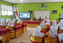 Kodim 0408/BS Fasilitasi Ekstrakurikuler KKRI di SMAN 6 Bengkulu Selatan