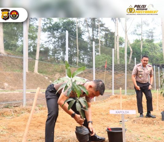 Dari Polres Lebong untuk Masa Depan, Kapolda Bengkulu Tancapkan Semangat Green Policing