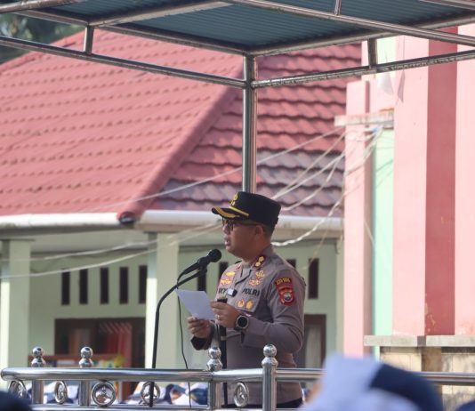 Kapolres Mukomuko Ajak Pelajar SMPN 1 Jauhi Narkoba dan Bullying